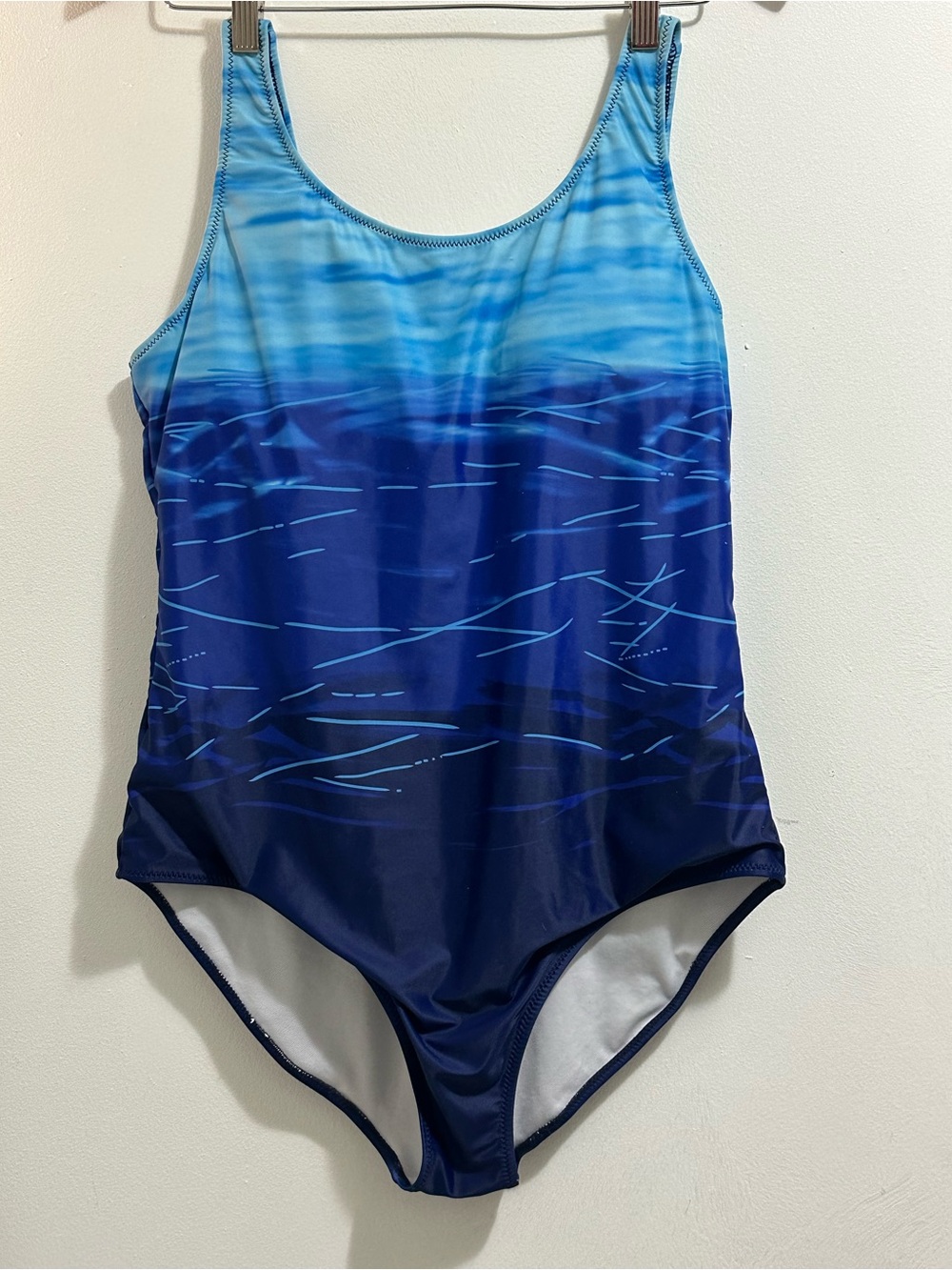 Source Unknown Blue Ombre One-Piece Swimsuit